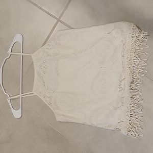 Xhilaration white lace top